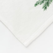 ヴィンテージの赤いトラックのクリスマス毛布 フリースブランケット (角)