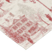 ヴィンテージの赤い冬のシーン テーブルクロス (アングル)