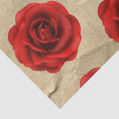 ヴィンテージの赤い切り離し 薄葉紙 (詳細)