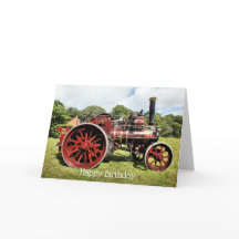 ヴィンテージの赤い蒸気のtracionエンジン