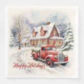 ヴィンテージの赤い農園の飾クラック (正面)