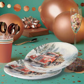 ヴィンテージの赤い農園の飾クラック