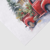 ヴィンテージの赤い農園の飾クラック 薄葉紙 (詳細)