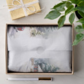 ヴィンテージの赤い農園の飾クラック 薄葉紙 (ギフト)