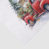 ヴィンテージの赤い農園の飾クラック 薄葉紙 (詳細)