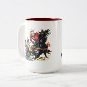 ヴィンテージの赤いRyderのギフト ツートーンマグカップ (正面左)