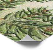 ヴィンテージの赤ちゃんシャワーウィンターウッドランドディアポスター ポスター (角)