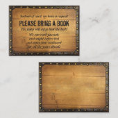 ヴィンテージの赤ちゃんシャワーブックリクエストの挿入 エンクロージャーカード (正面/裏面)