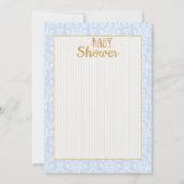 ヴィンテージの赤ちゃん王子ベイビーシャワー招待状 招待状 (裏面)