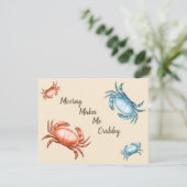 ヴィンテージの赤と青のカニを動かすと私はカニを作る カード (スタンド正面)