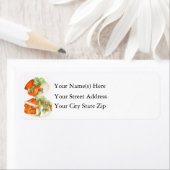 ヴィンテージの赤帽の女性とホリー ラベル (インサイチュ)