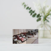 ヴィンテージの赤車 名刺 (スタンド正面)