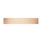 ヴィンテージの赤面の金ゴールドの花の結婚式 招待状ベリーバンド (フラット)