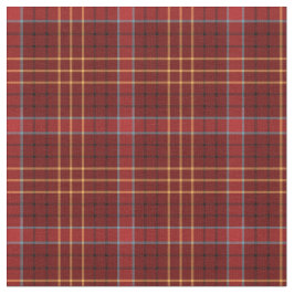 ヴィンテージの赤、金ゴールドおよび青いスコットランドの格子縞 ファブリック