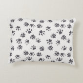 ヴィンテージの足跡をつけたシームレスなパターン  アクセントクッション (裏面)