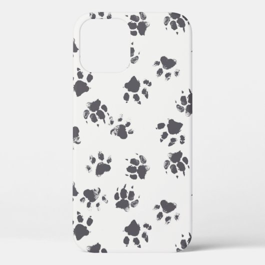 ヴィンテージの足跡をつけたシームレスなパターン  Case-Mate iPhoneケース (裏面)