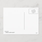 ヴィンテージの蹄鉄のヒイラギのクリスマス シーズンポストカード (裏面)