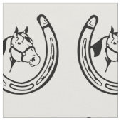 ヴィンテージの蹄鉄 ファブリック (クローズアップ)