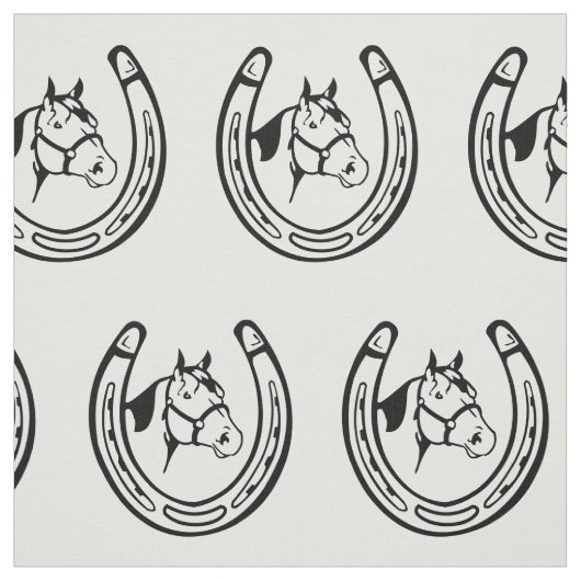 ヴィンテージの蹄鉄 ファブリック (見本)