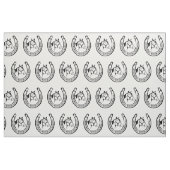 ヴィンテージの蹄鉄 ファブリック (ファットクウォーター)