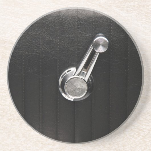 ヴィンテージの車の窓のクランク コースター (正面)