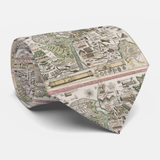 ヴィンテージの軍の防衛強化の図表 ネクタイ (ロール)