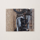 ヴィンテージの軍隊のオートバイ ジグソーパズル (横)