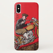 ヴィンテージの輸送、 アンティークバイクのライダー Case-Mate iPhoneケース (裏面)