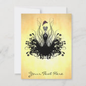 ヴィンテージの轟音20年代ギャツビーをテーマにしたディナーパーティー 招待状 (裏面)