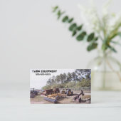 ヴィンテージの農場トラクター装置 名刺 (スタンド正面)