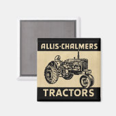 ヴィンテージの農場トラクター マグネット (正面/裏面)