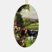 ヴィンテージの農場 セラミックオーナメント (右)