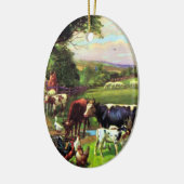 ヴィンテージの農場 セラミックオーナメント (左)