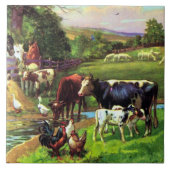 ヴィンテージの農場 タイル (正面)