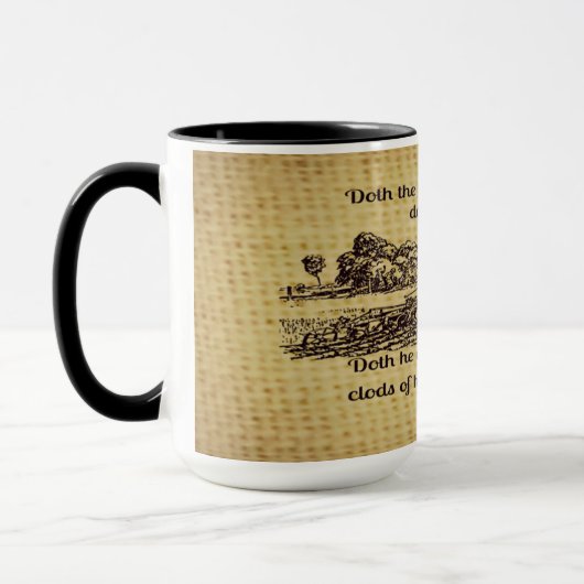 ヴィンテージの農家のアイザイア28のコーヒー・マグ マグカップ (左)