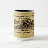 ヴィンテージの農家のアイザイア28のコーヒー・マグ マグカップ (中央)