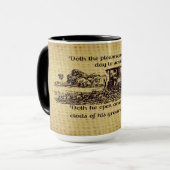 ヴィンテージの農家のアイザイア28のコーヒー・マグ マグカップ (正面左)