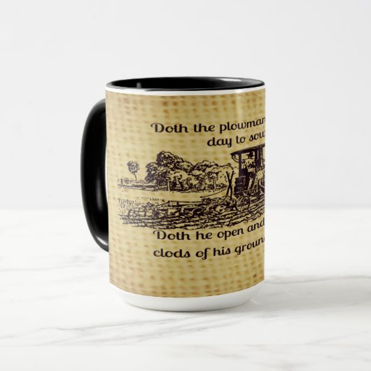 ヴィンテージの農家のアイザイア28のコーヒー・マグ マグカップ (正面左)