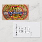 ヴィンテージの込み合いの名刺 名刺 (正面/裏面)