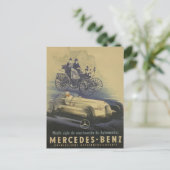 ヴィンテージの進化クラシック車 ポストカード (スタンド正面)