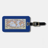 ヴィンテージの遠洋定期船のチケットのバッグのラベル ラゲッジタグ (正面横)