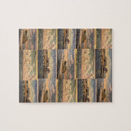 ヴィンテージの郵便はがきの"Kelleyの島"のパズル ジグソーパズル (横)