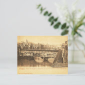 ヴィンテージの郵便はがき、フィレンツェ、イタリア ポストカード (スタンド正面)