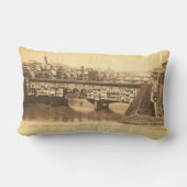 ヴィンテージの郵便はがき、フィレンツェ、イタリア ランバークッション (裏面)