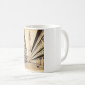 ヴィンテージの郵便はがき、フィレンツェIl柱廊玄関のdegli Uffizi コーヒーマグカップ (正面右)