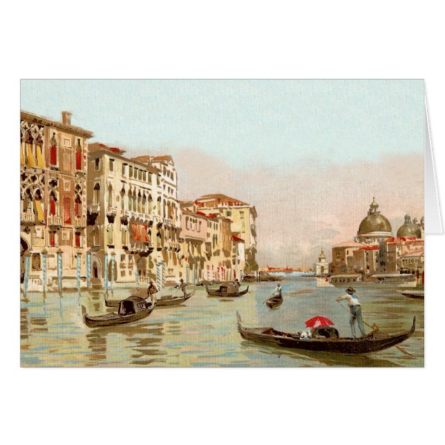 ヴィンテージの郵便はがきPalazzo Franchetti Veneziaベニス (正面横)