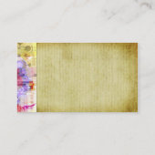 ヴィンテージの都市レトロ 名刺 (裏面)