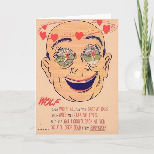 ヴィンテージの酢のバレンタイン-オオカミ、 シーズンカード (正面)