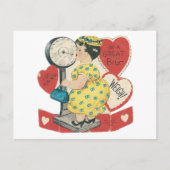 ヴィンテージの重量の愛のバレンタイン シーズンポストカード (正面)