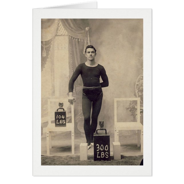 ヴィンテージの重量挙げ選手 (正面)